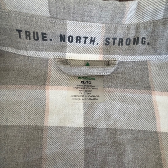 Plaid Button Down Shirt - Gray and White - Picture 9 of 11